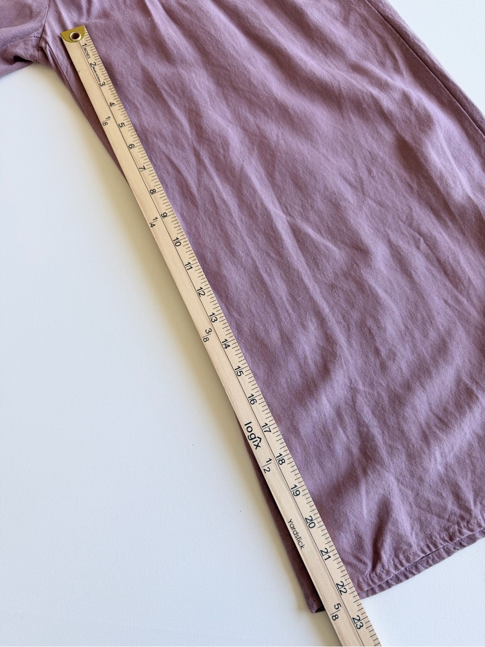 Heyson Mauve Ruffle Strap Jumpsuit Cropped Wide Leg Linen Blend M - Picture 9 of 11